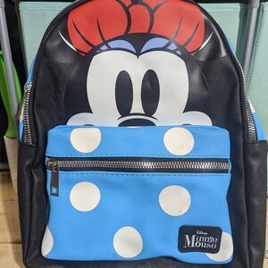 Disney Minnie Mouse Kids Backpack - Blue and Black